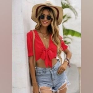 Red Tie Top